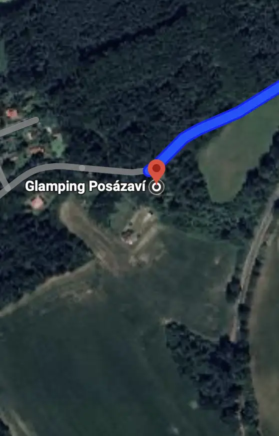 Poloha maringotky v Google Maps