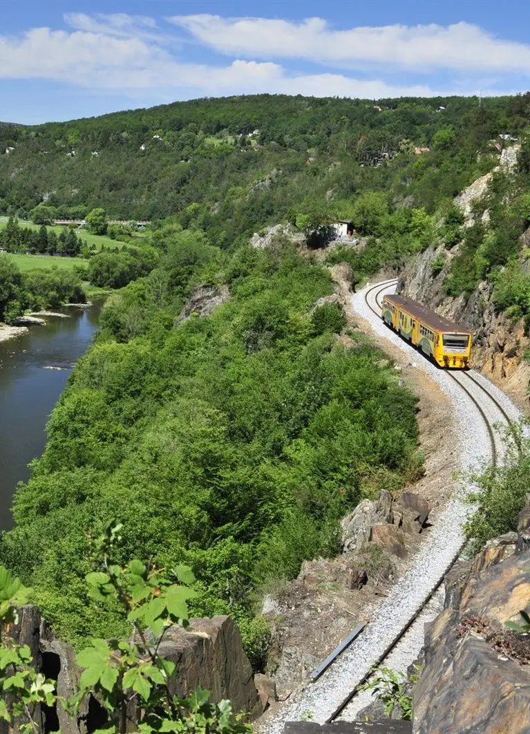 Railway along the Sázava
